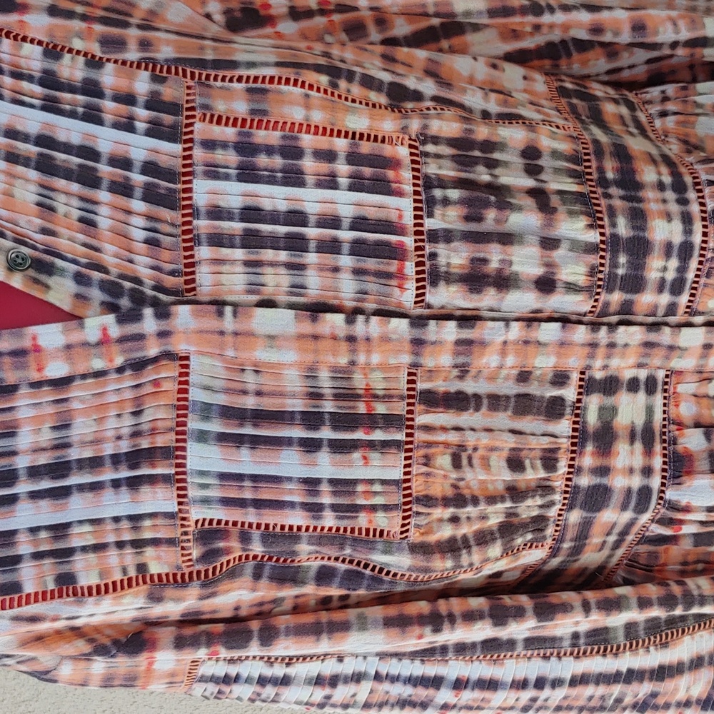 Joie Charmesse Women's Button Front Long Sleeve Dress in Expresso Multi NWT - Picture 10 of 15
